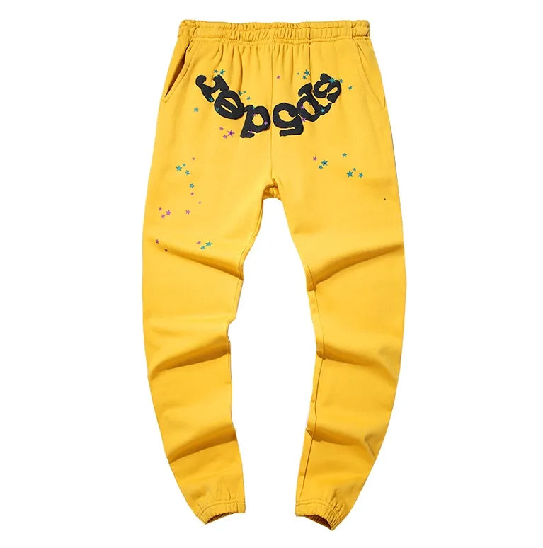 Yellow Sp5der pants