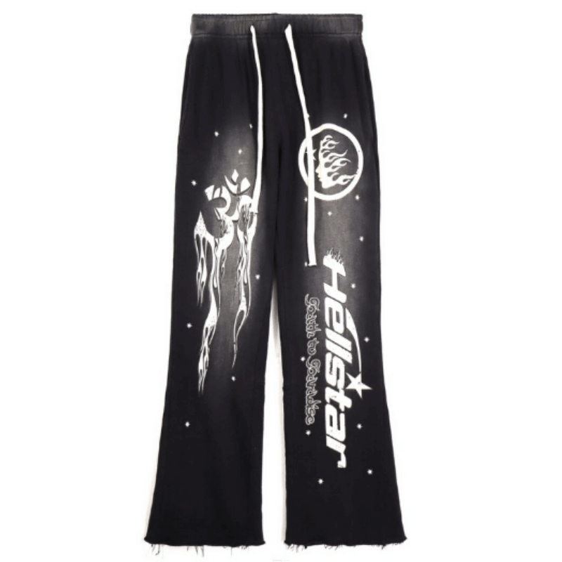 Black and White hellstar pants